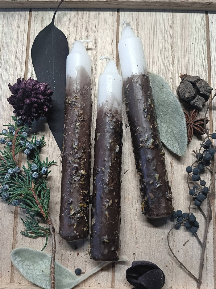 Earth Element Herbal Ritual Candles | Grounding, Stability & Abundance