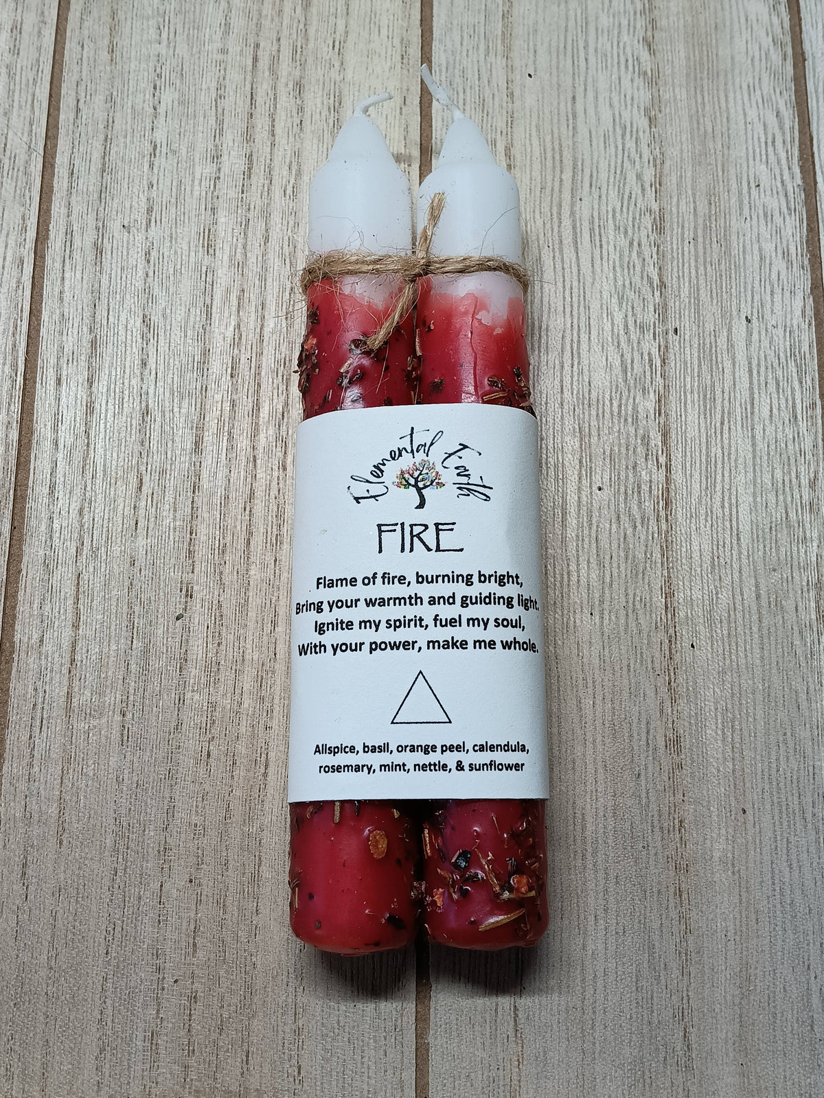 Fire Element Herbal Ritual Candles | Passion, Courage & Transformation