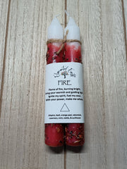 Fire Element Herbal Ritual Candles | Passion, Courage & Transformation