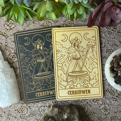 Cerridwen Deity Card | Altar Decor | Wall Art | Shelf Leaner