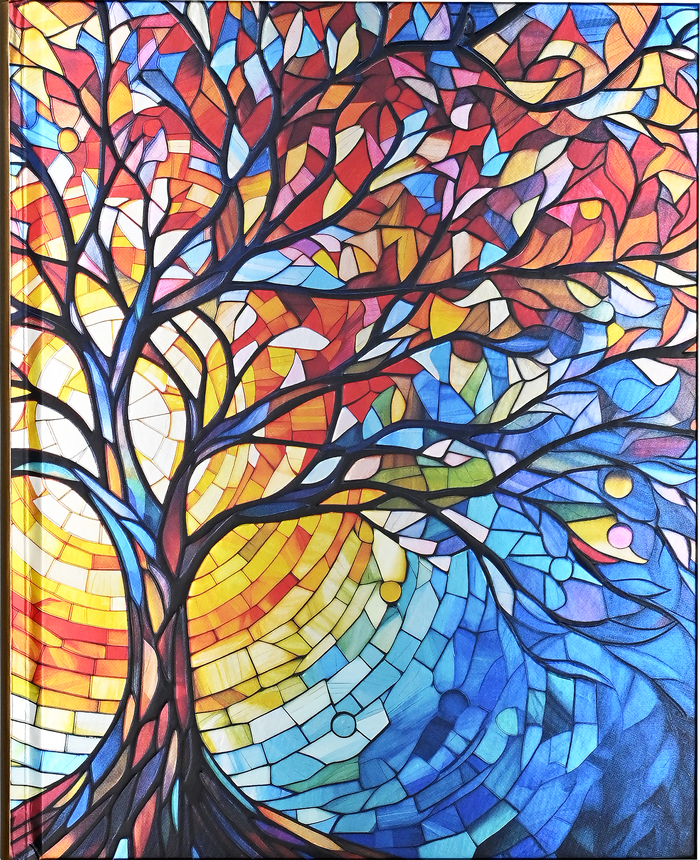 Stained Glass Tree of Life Journal