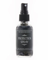 Black Mica Protection Spray with Crystal Chips and Essential Oils