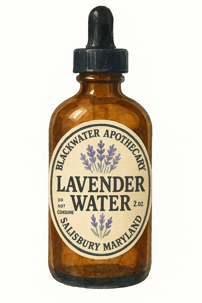 Lavender Water in Amber Glass Dropper Bottle
