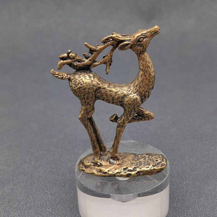 Brass Stag Figurine