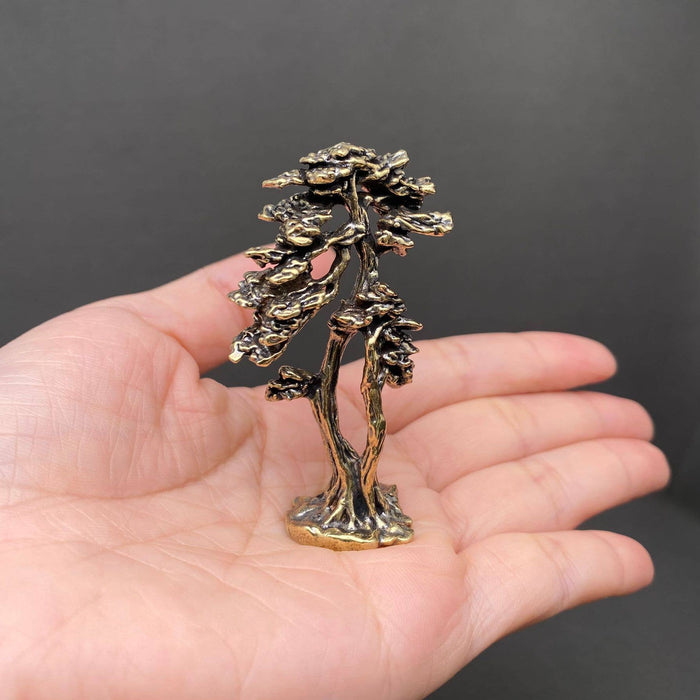 Brass Pine Tree Decoration