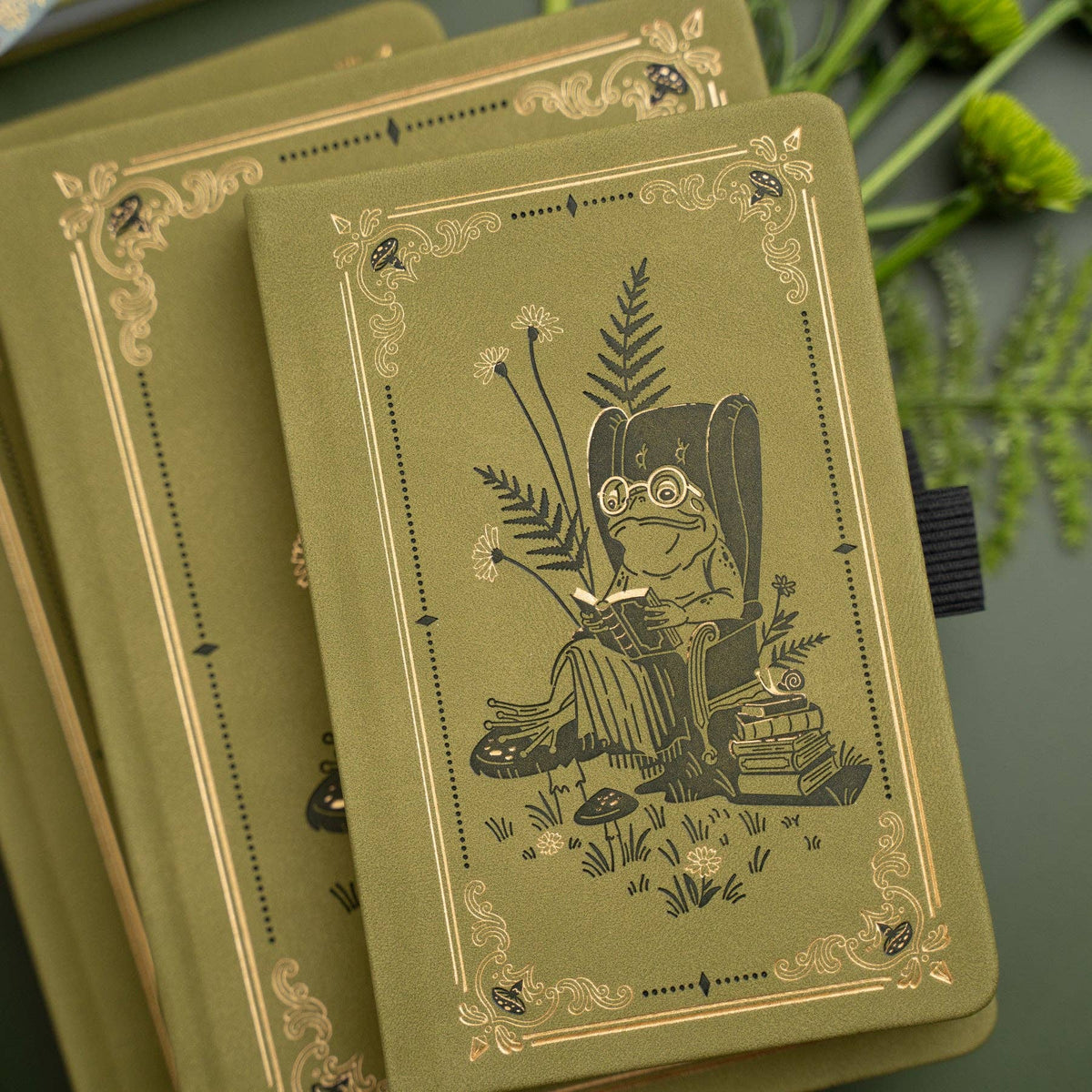 Literary Frog Dot Grid Pocket Journal