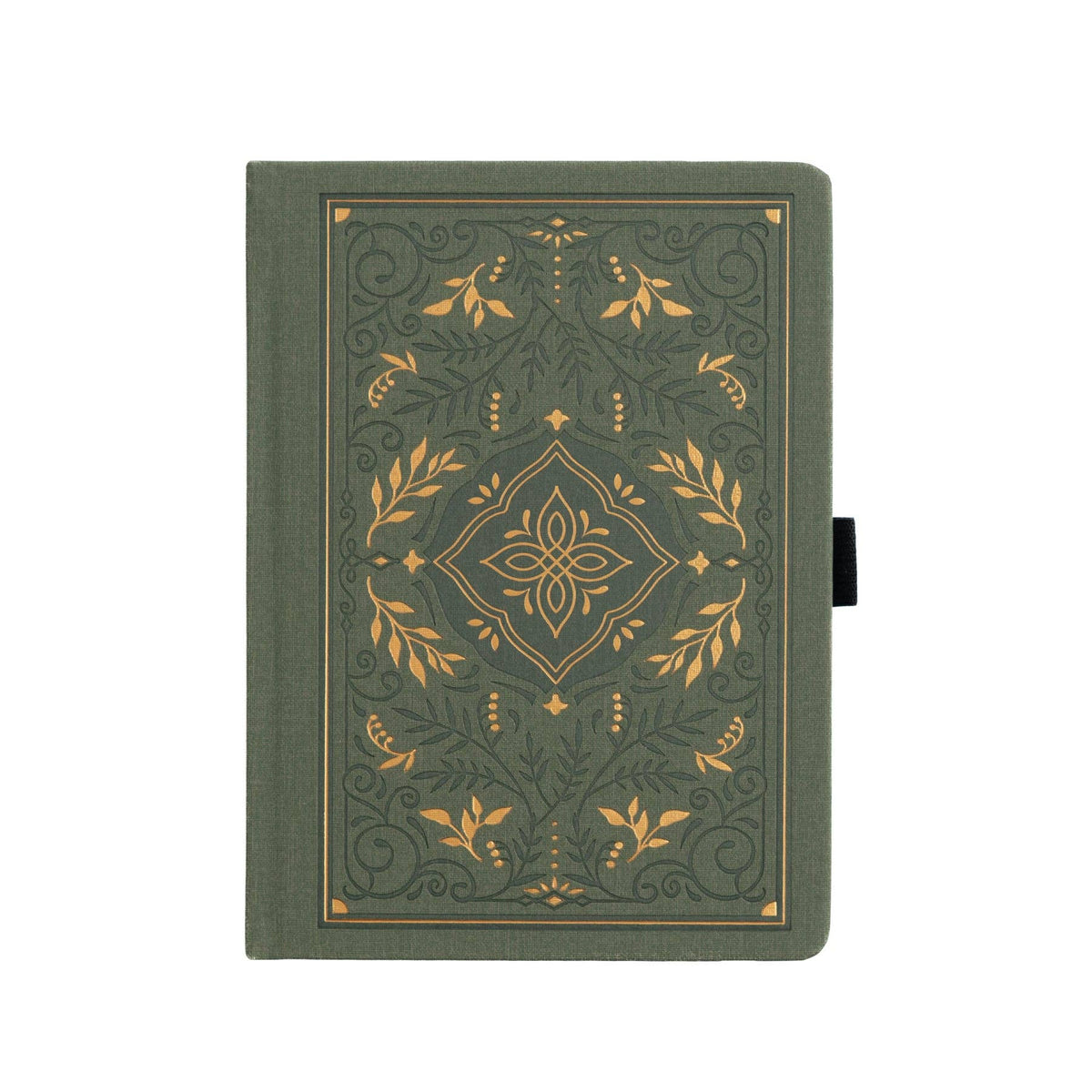 Storybook In Vintage Olive Dot Grid Notebook