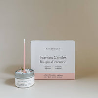 Intention Candle Ritual Kit | 10-Candle Set with Salt Crystal Blend & Incense