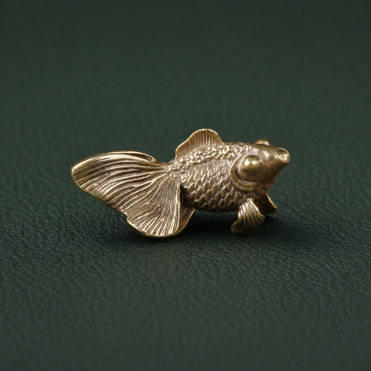 Antique Brass Goldfish Figurine