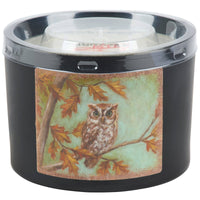 Autumn Owl Three-Wick Soy Candle