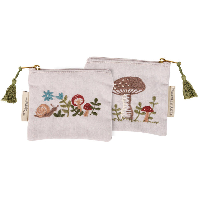 Snail & Mushroom Keepsake Pouch