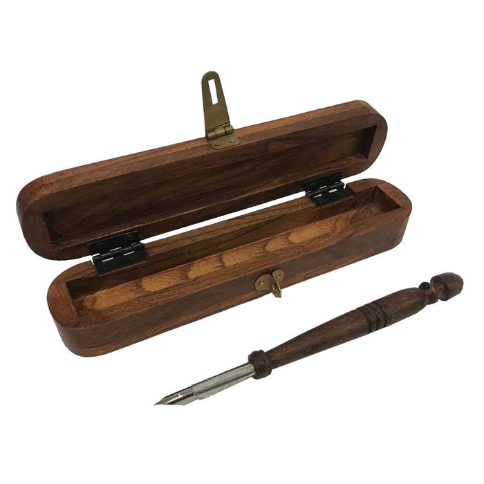 Wooden Nib Pen & Storage Box