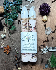 Love Spell Herbal Ritual Candles | Attraction, Romance & Self-Love