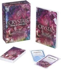 Crystals Book and Card Deck in Hinged Box