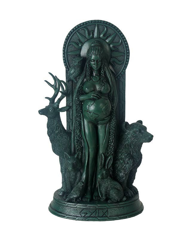 Gaia Statue with animals 