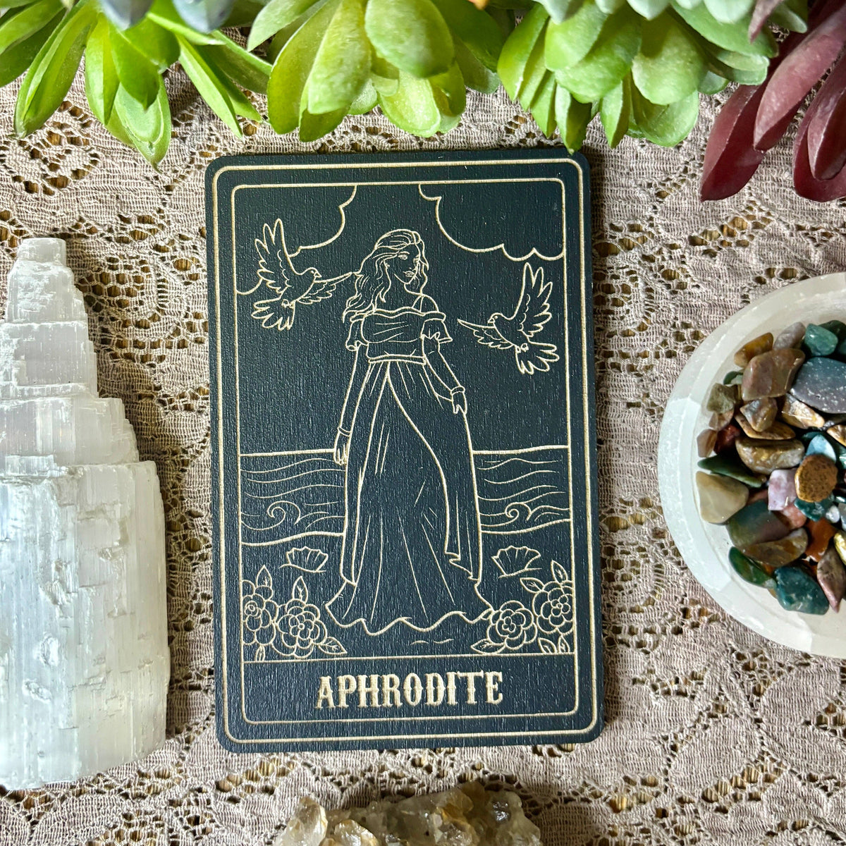 Aphrodite Deity Card | Altar Decor | Wall Art