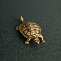 Antique Brass Money Turtle Figurine