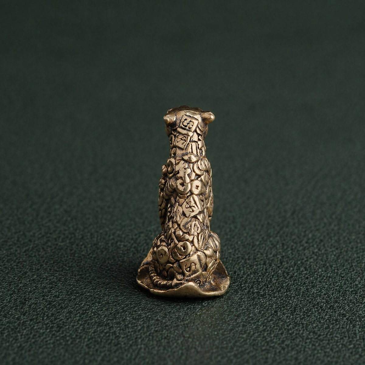 Antique Brass Leopard Figurine