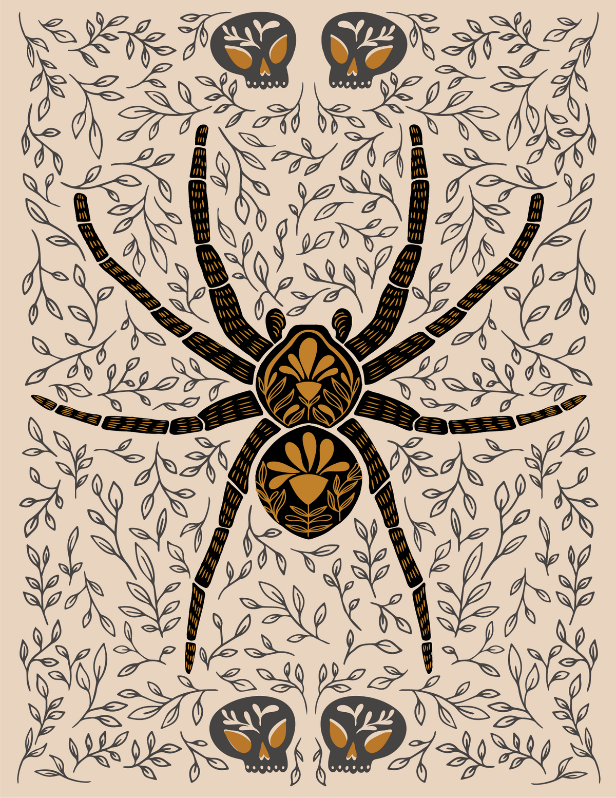 Dark Omens Spider Greeting Card
