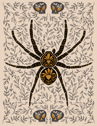 Dark Omens Spider Greeting Card