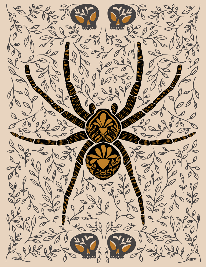 Dark Omens Spider Greeting Card