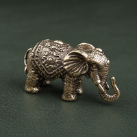 Antique Brass Lucky Elephant Figurine
