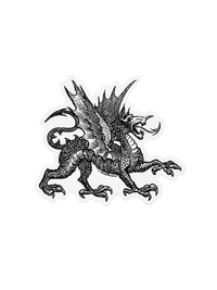 Medieval Dragon Sticker