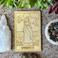 Aphrodite Deity Card | Altar Decor | Wall Art