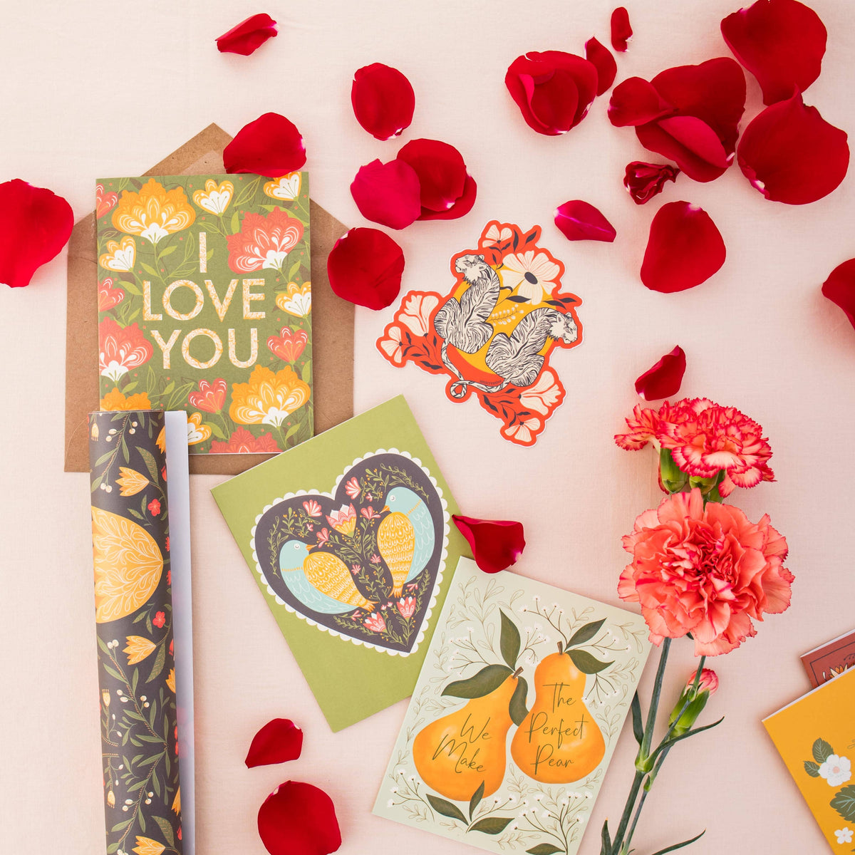 Birds at Heart Greeting Card