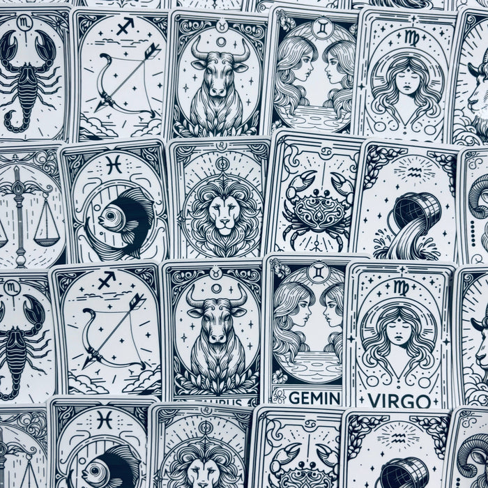 Tarot Themed Zodiac Stickers