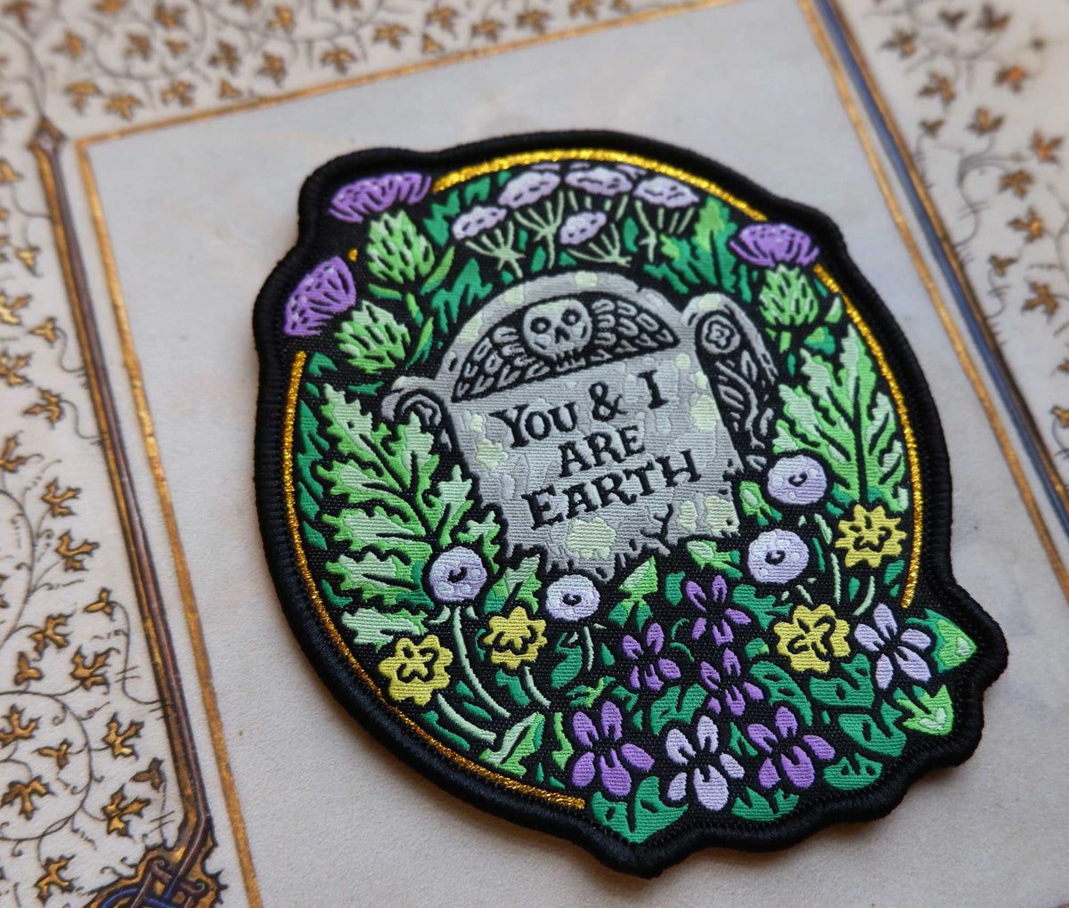 You and I Are Earth Embroidered Patch