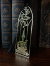 Cathedral Candlestick Plated Brass Bookmark