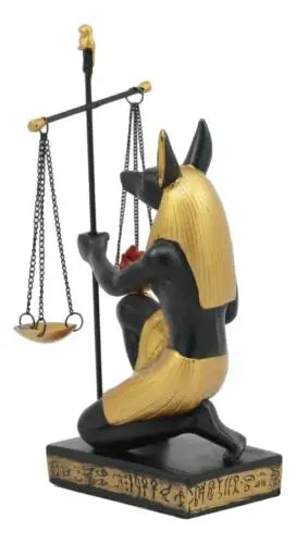 Egyptian Anubis Scales of Justice Statue