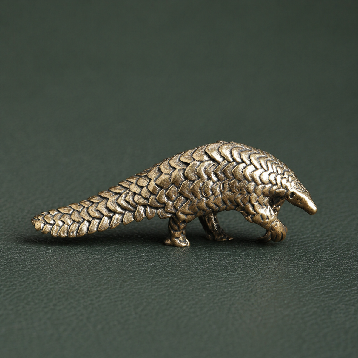 Antique Brass Pangolin Figurine