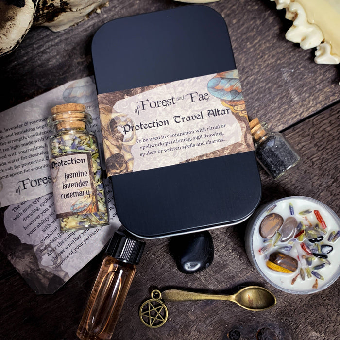 Protection Travel Altar: Portable Ritual Kit for Shielding & Boundaries