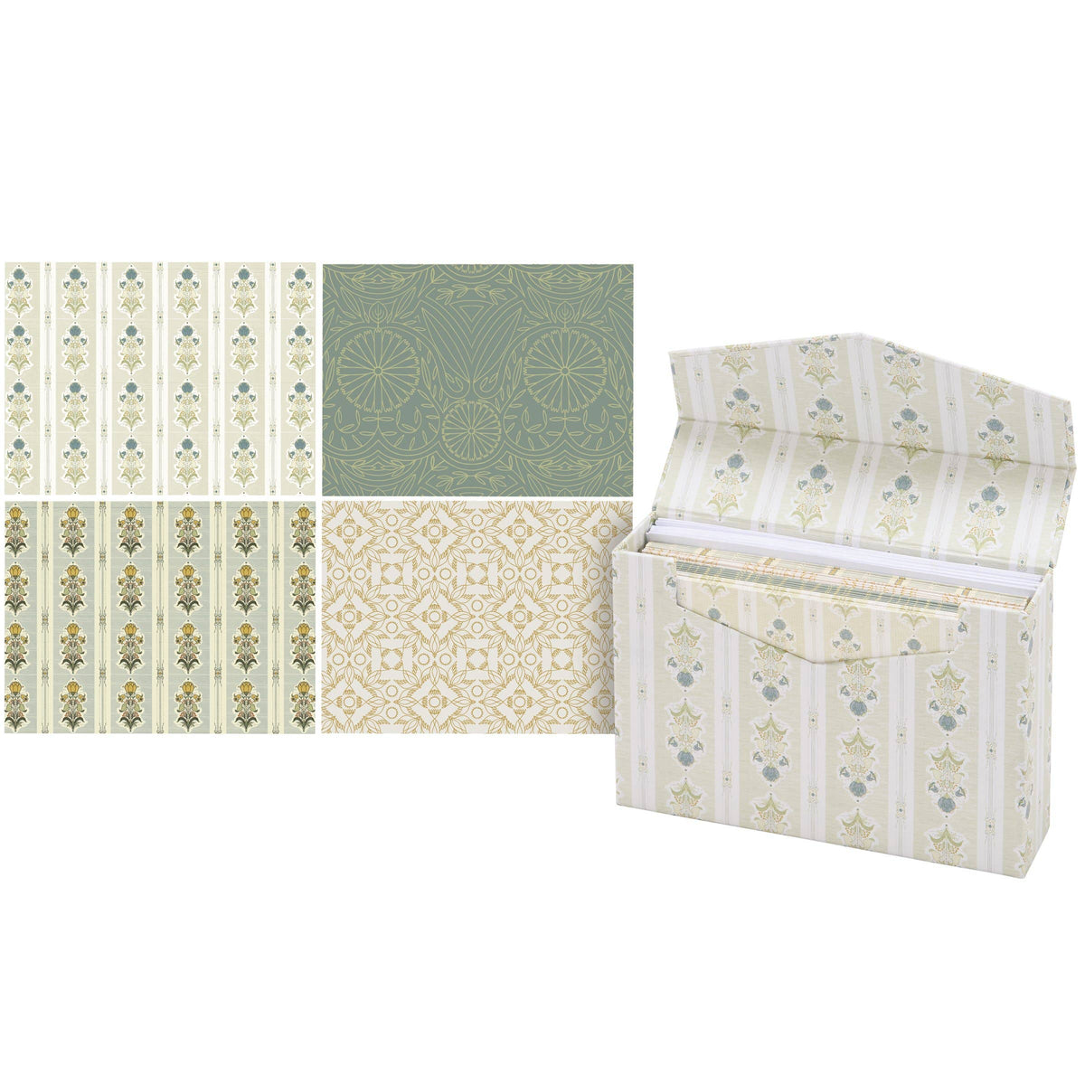 Art Nouveau Botanical Note Card Set