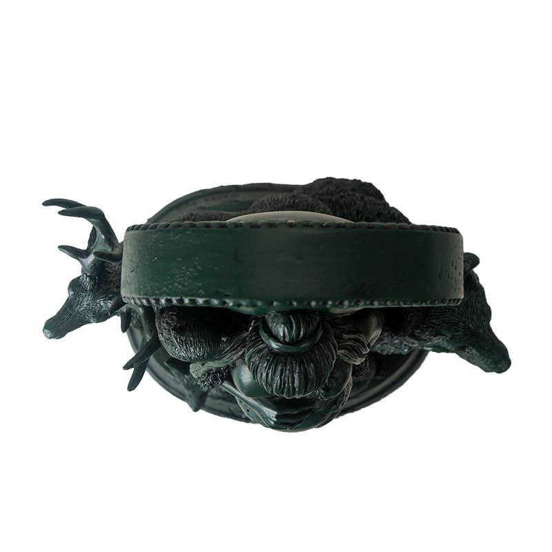 Gaia Goddess of Earth Statue in Dark Green Resin