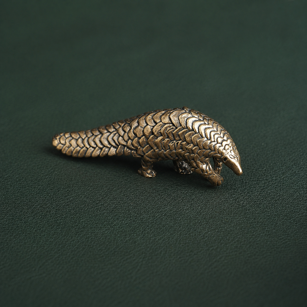 Antique Brass Pangolin Figurine