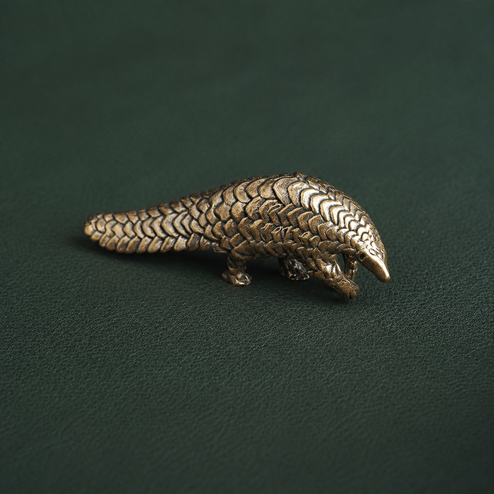 Antique Brass Pangolin Figurine
