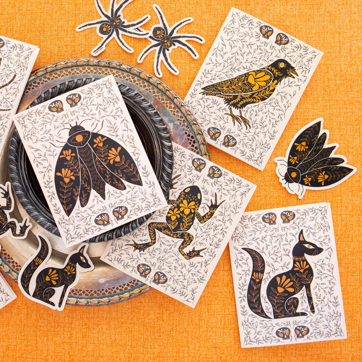 Dark Omens Raven Greeting Card