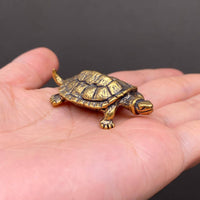 Brass Snapping Turtle Decoration