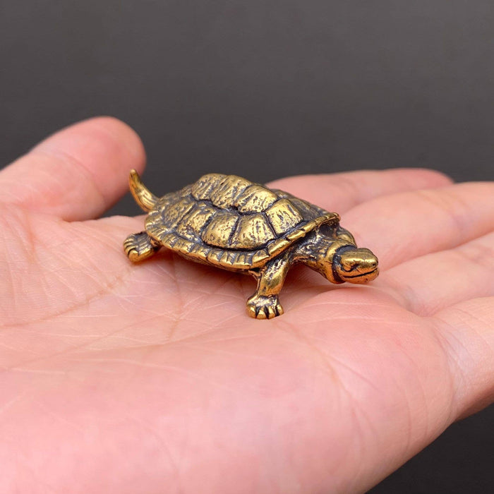 Brass Snapping Turtle Decoration