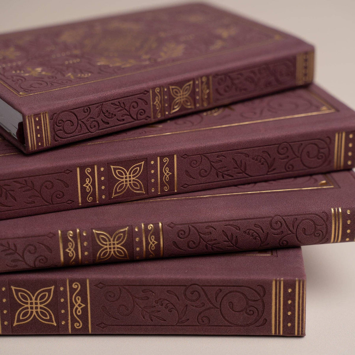 Storybook in Plum Dot Grid Pocket Journal