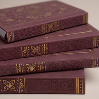 Storybook in Plum Dot Grid Pocket Journal