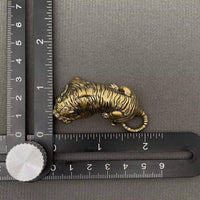 Brass Lying Tiger Decoration