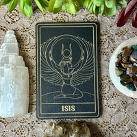 Isis Deity Card | Altar Decor | Wall Art | Shelf Leaner