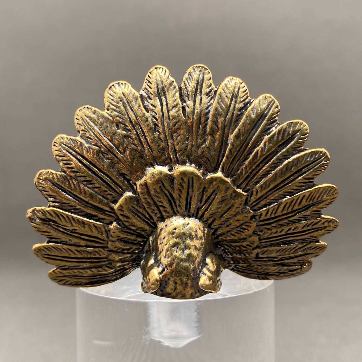 Brass Peacock Figurine