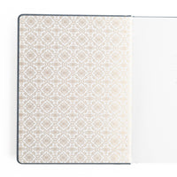 Storybook in Navy Dot Grid Pocket Journal
