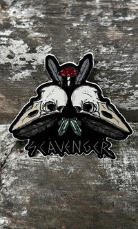 Scavenger Bird Skull Vinyl Sticker