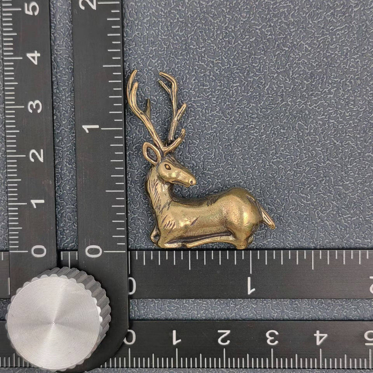 Brass Elk Figurine